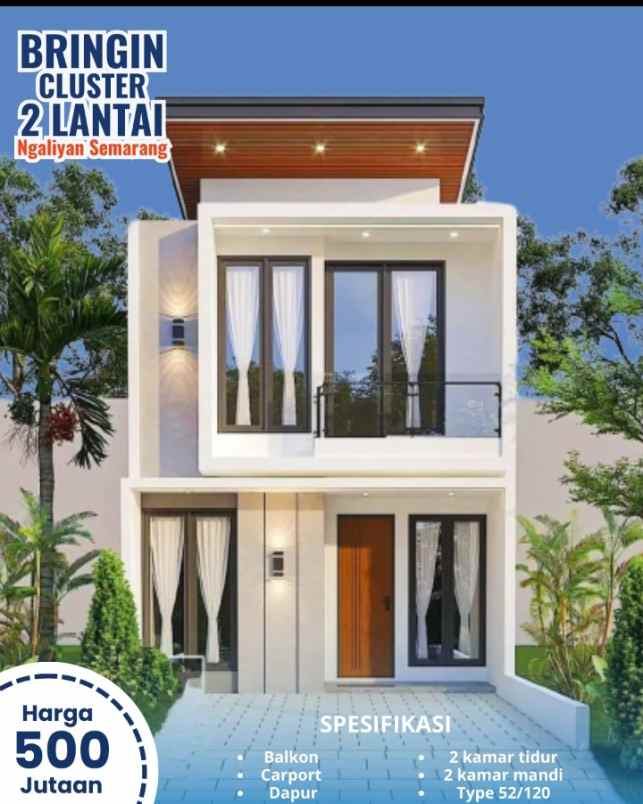 dijual rumah cluster beringin hills