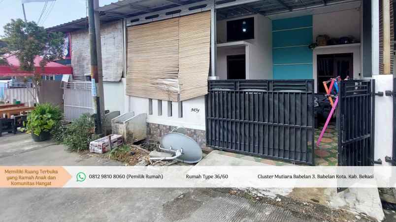 dijual rumah cluster minimalis