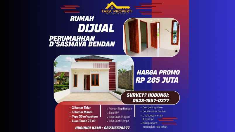 dijual rumah d sasmaya bedan keboanalas