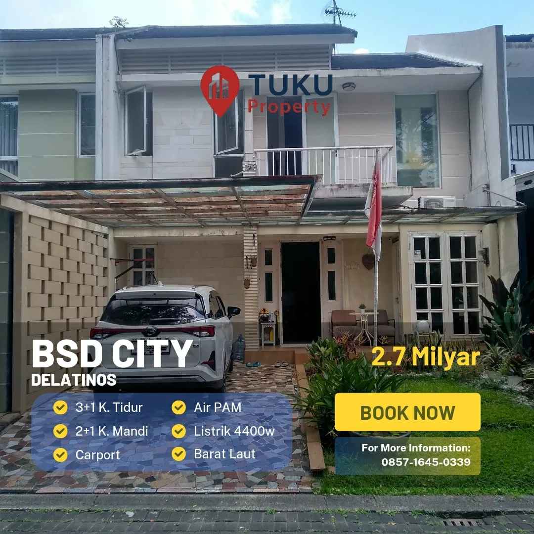dijual rumah delatinos bsd