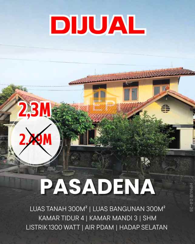 dijual rumah di perum pasadena semarang