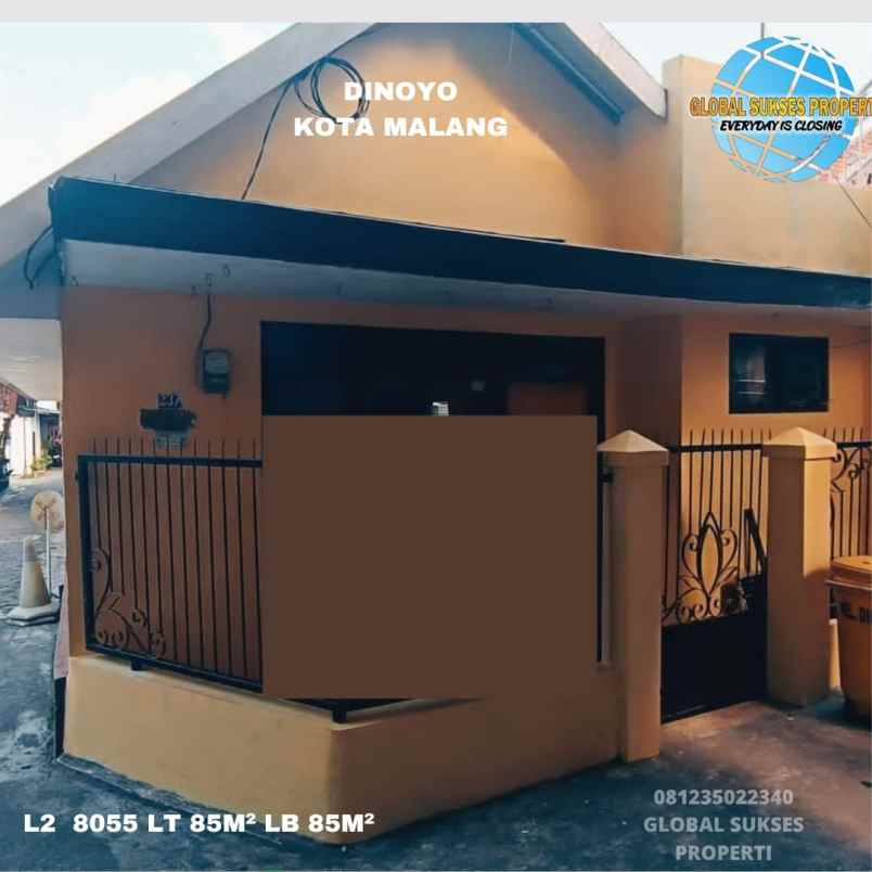 dijual rumah dinoyo