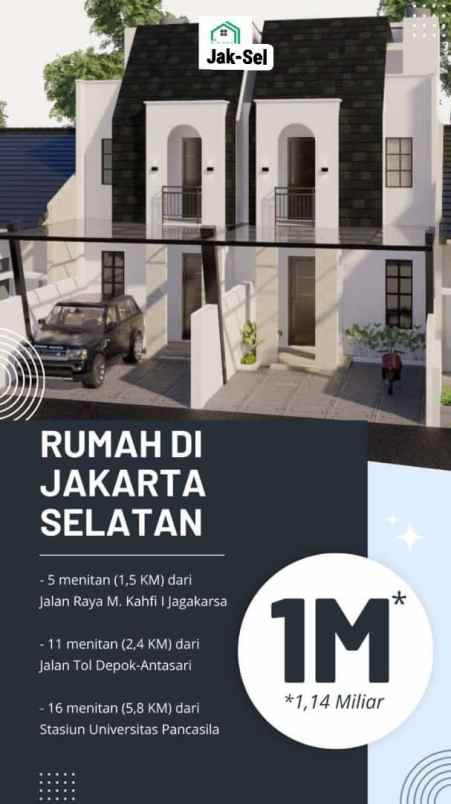 dijual rumah jagakarsa