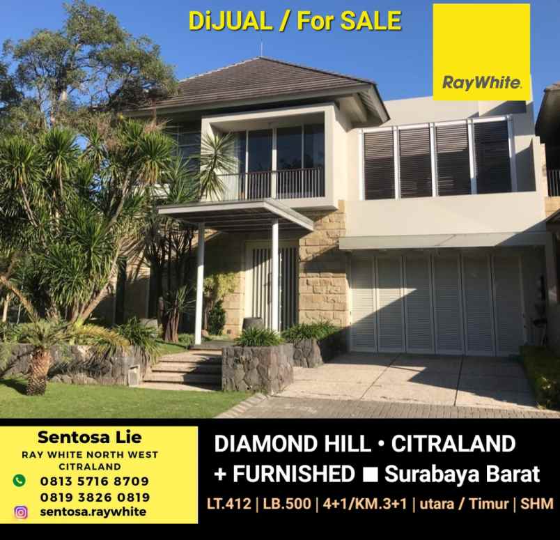 dijual rumah jalan diamond hill