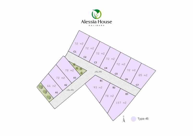 dijual rumah jalan raya kalibar