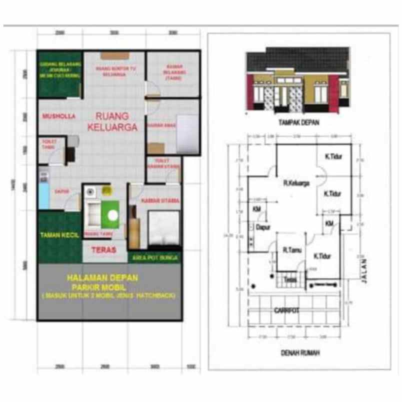 dijual rumah jalan sanaan kademangan