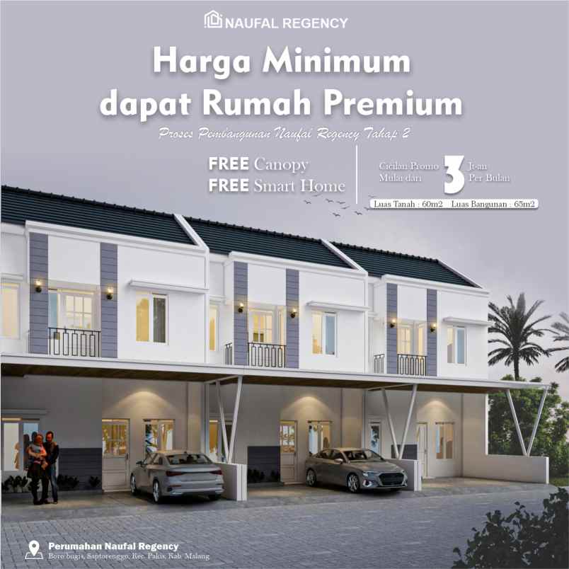 dijual rumah jl boro bugis rt 17 rw 03