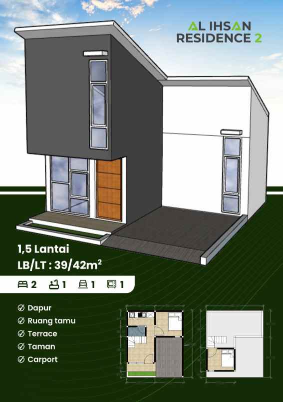 dijual rumah jl h abdul fatah