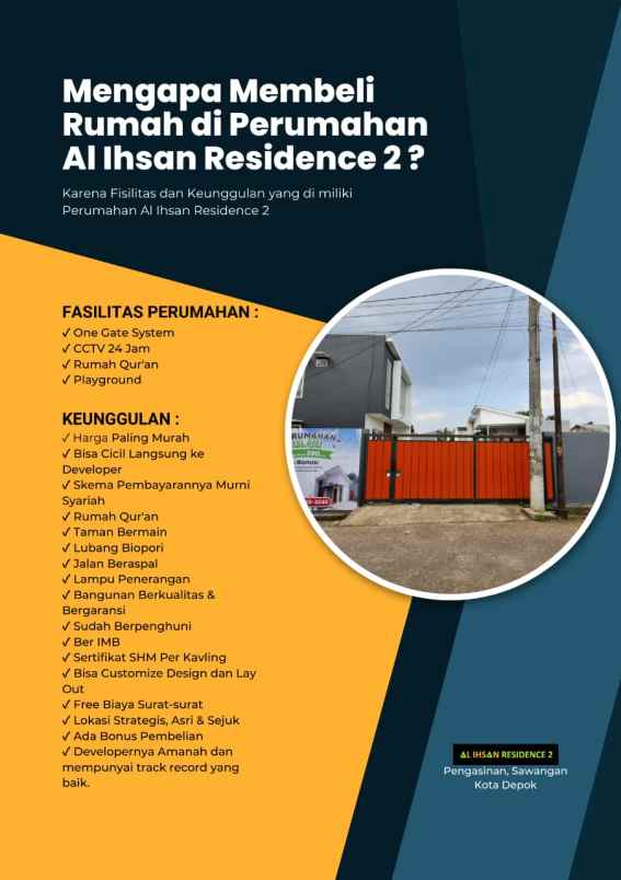 dijual rumah jl h abdul fatah