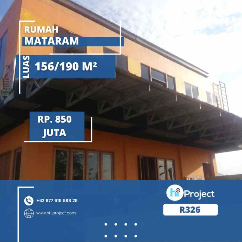 dijual rumah jl lingkar mapak dasan