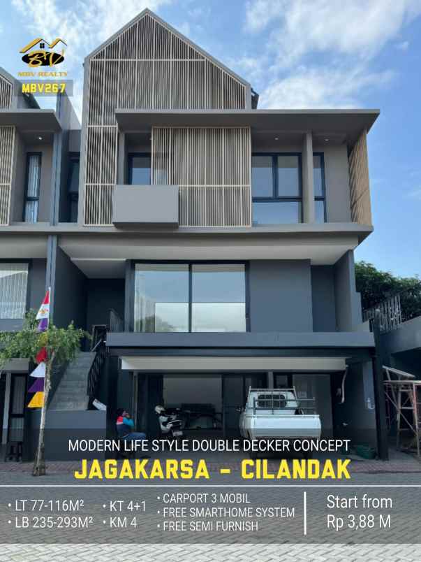 dijual rumah jl raya jagakarsa cilandak