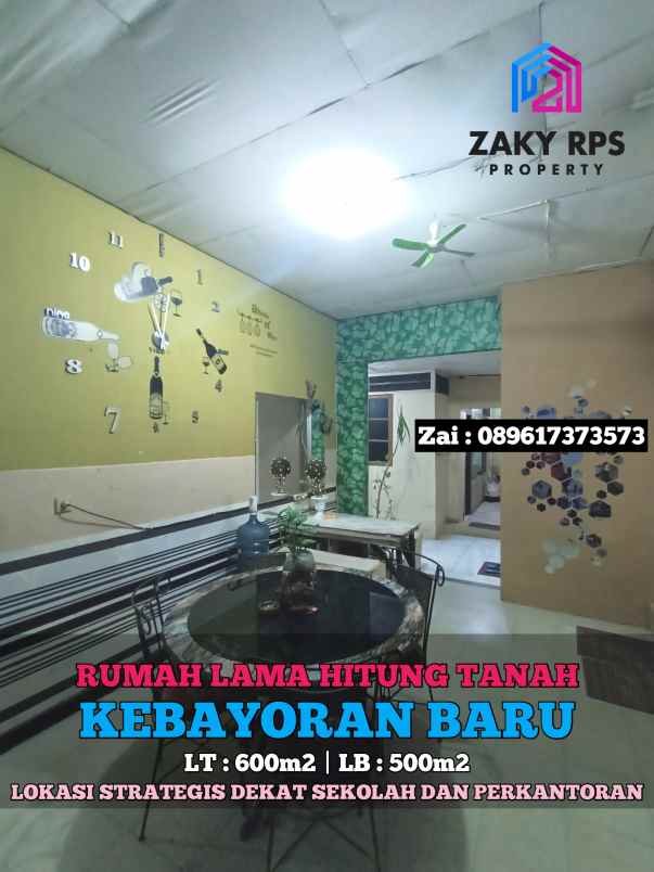 dijual rumah kebayoran baru