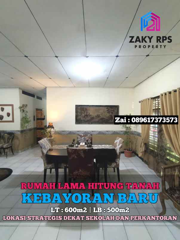 dijual rumah kebayoran baru