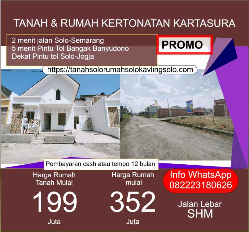 dijual rumah kertonatan kartasura