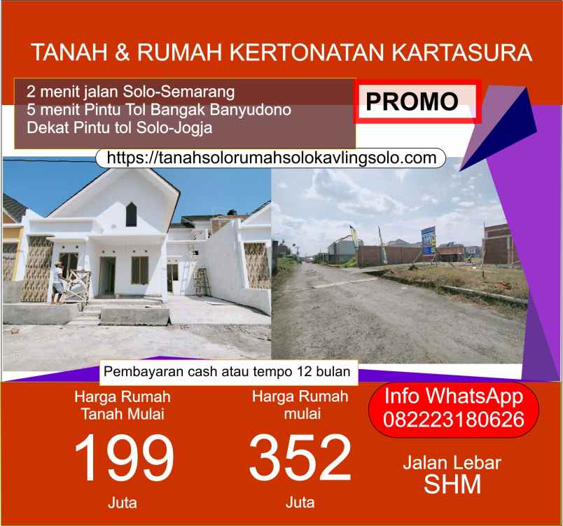 dijual rumah kertonatan kartasura