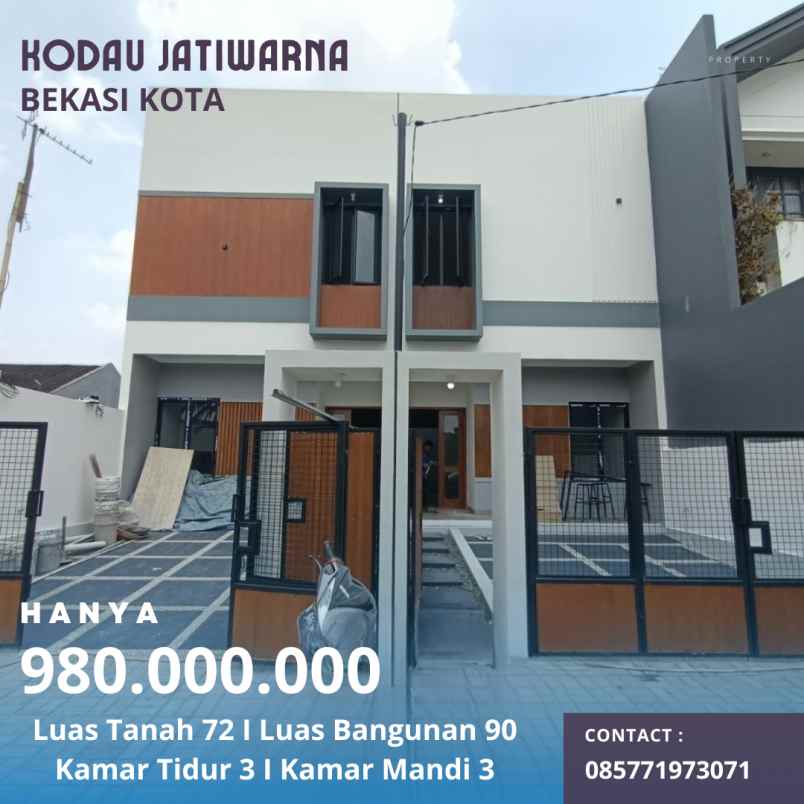 dijual rumah kodau pondok gede bekasi kota