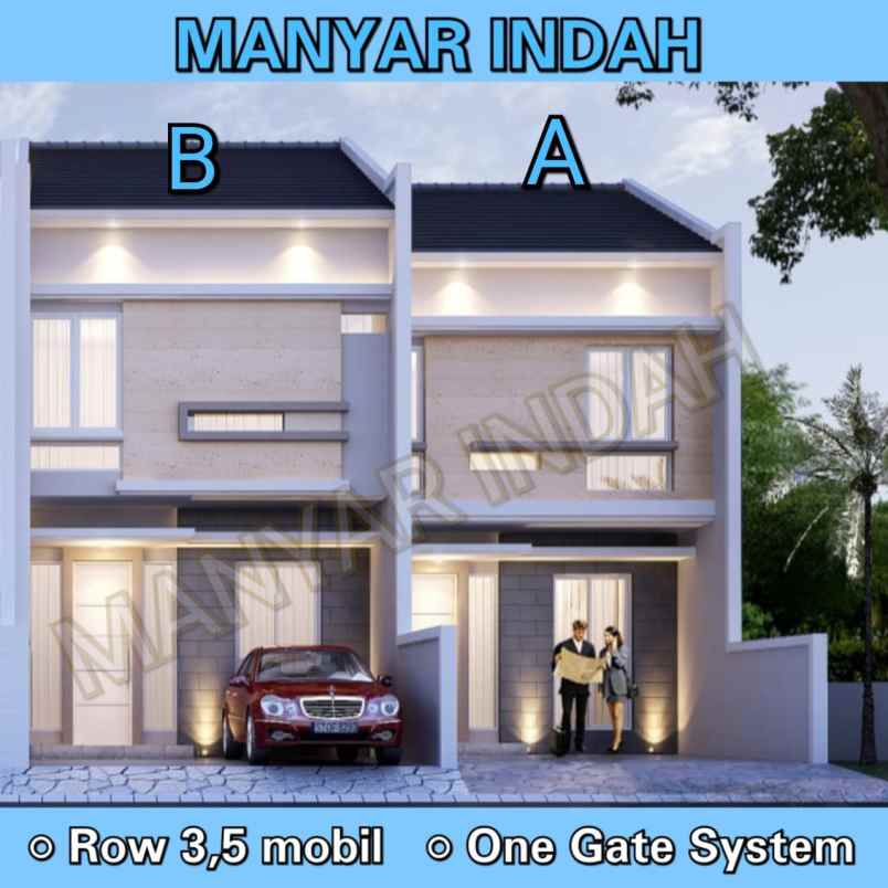 dijual rumah manyar indah