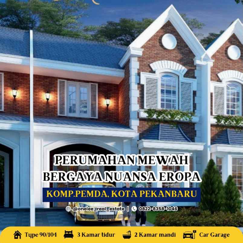 dijual rumah mewah dp 10 juta di pekanbaru riau