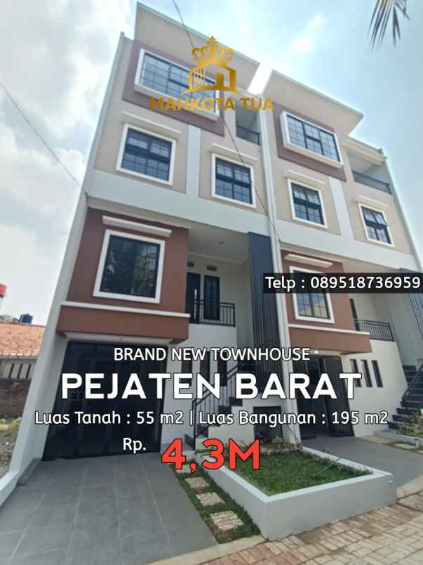 dijual rumah pejaten barat kemang