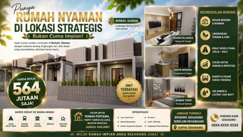 dijual rumah perumah virendra berbah sleman