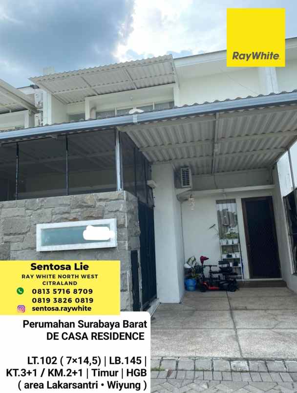 dijual rumah perumahan de casa residence