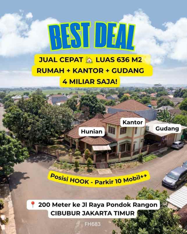 dijual rumah pondok ranggon cipayung jaktim