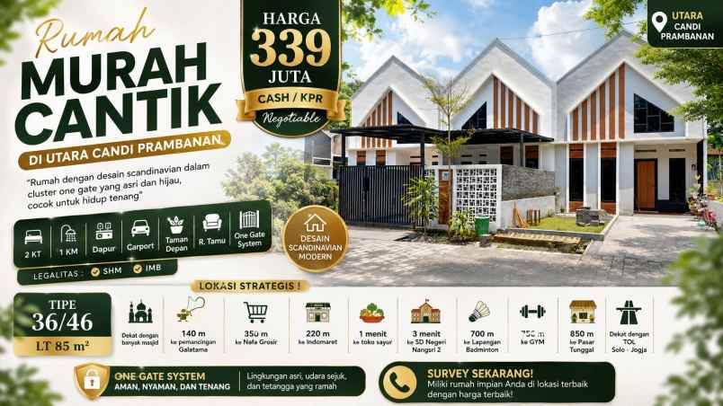 dijual rumah rumah kkr 1 prambanan