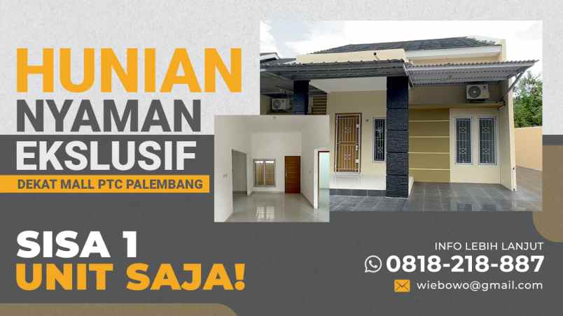 dijual rumah seduduk putih dekat mall ptc palembang