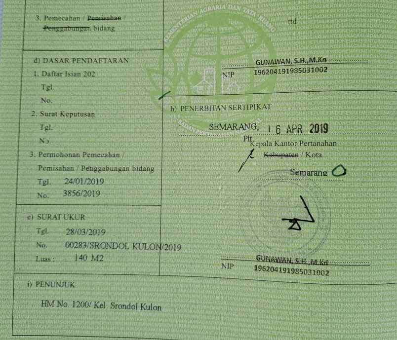 dijual rumah srondol kulon