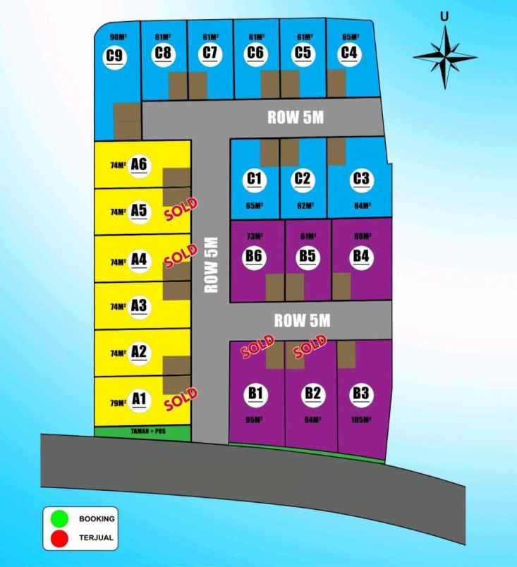 dijual rumah taman mini