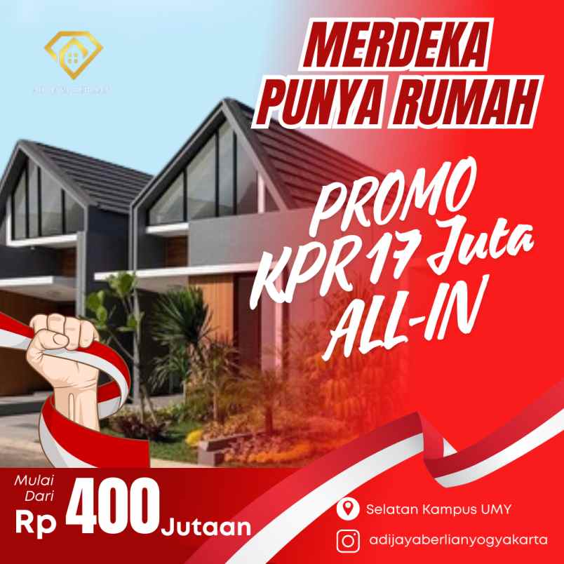 dijual rumah tamantirto kasihan bantul