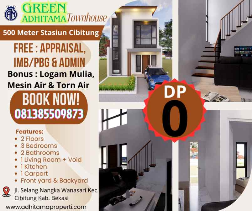 dijual rumah wanasari kec cibitung kab