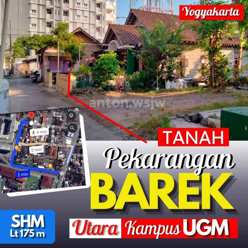 dijual tanah barek sendowo sinduadi