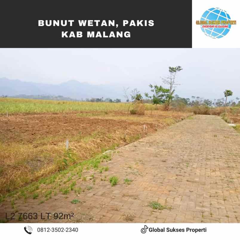 dijual tanah bunut weran