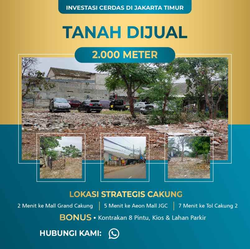 dijual tanah cakung jakarta timur