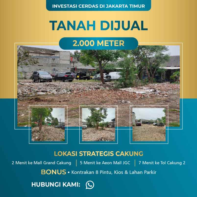 dijual tanah cakung jakarta timur