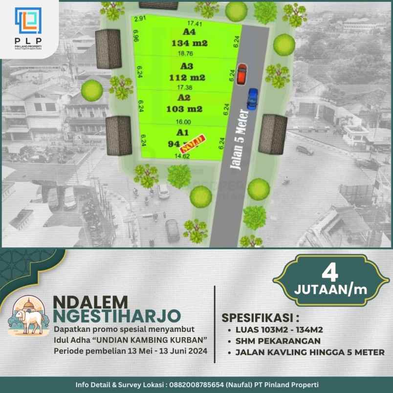 dijual tanah cungkuk ngestiharjo