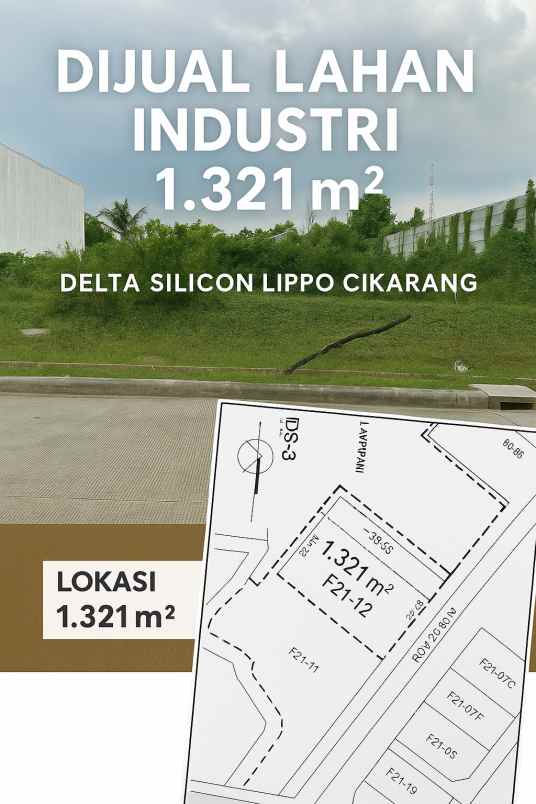 dijual tanah delta silicon lippo cikarang