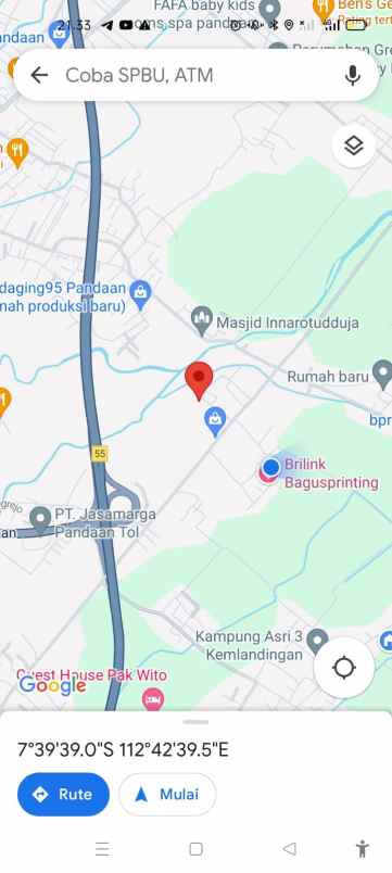 dijual tanah dusun wedoro rt 01 rw 01