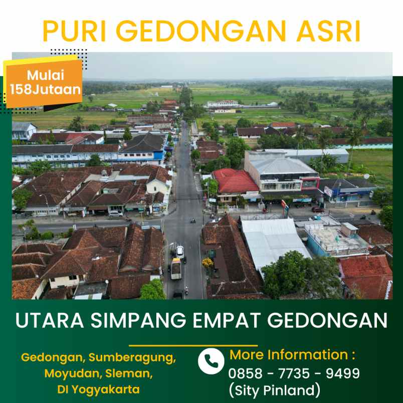 dijual tanah gedongan sumberagung