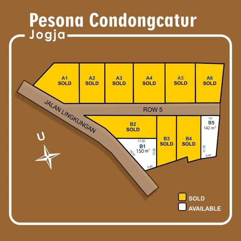 dijual tanah jl candi gebang