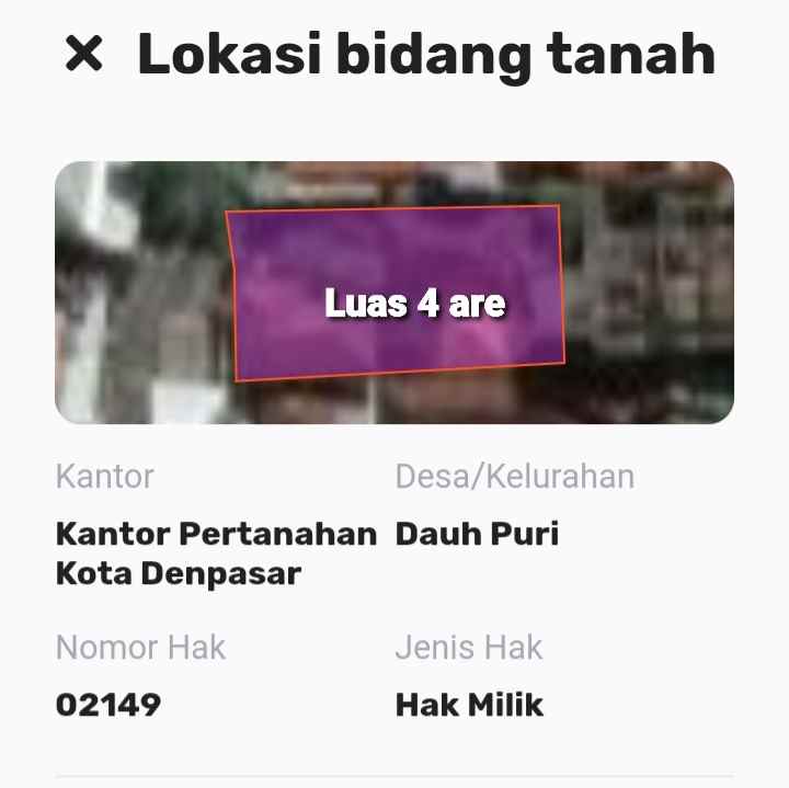 dijual tanah jl diponegoro