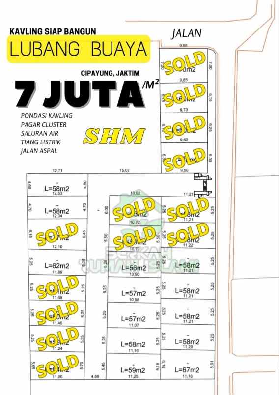 dijual tanah jl karya