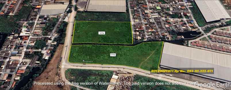 dijual tanah jl marunda makmur