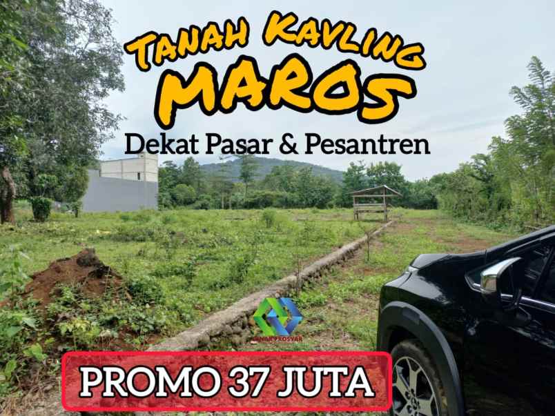 dijual tanah jl poros sakeang maros