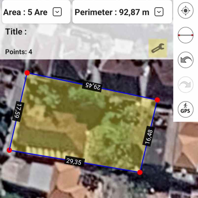 dijual tanah jl tirta jaya