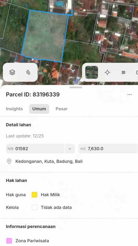 dijual tanah kelan