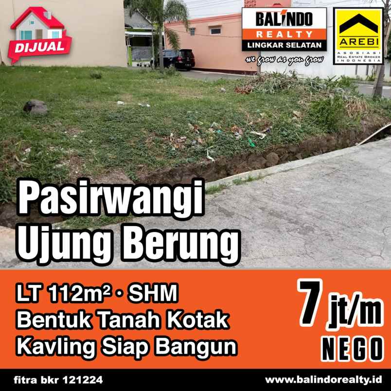 dijual tanah komplek griya pasirwangi