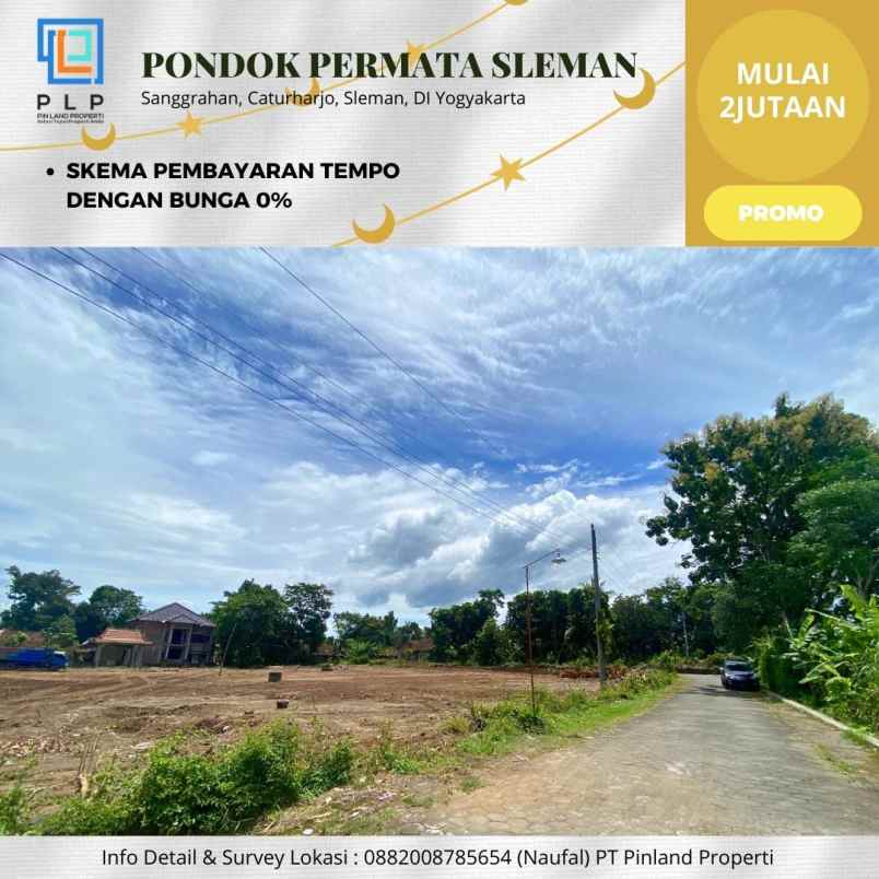 dijual tanah sanggrahan caturharjo