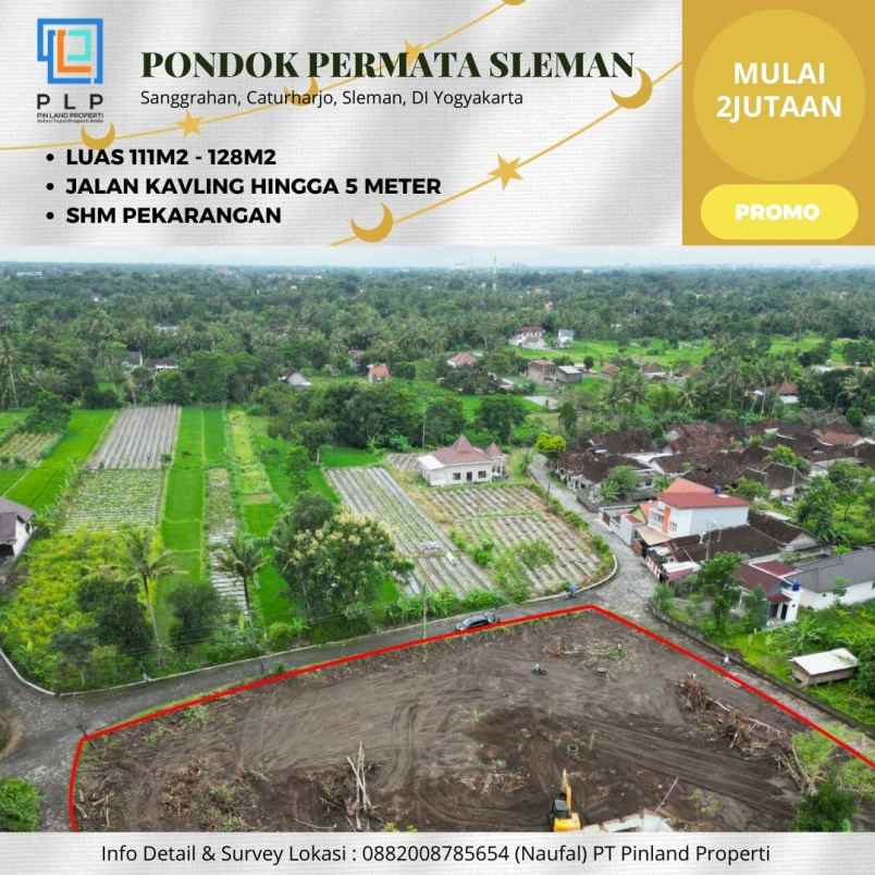 dijual tanah sanggrahan caturharjo